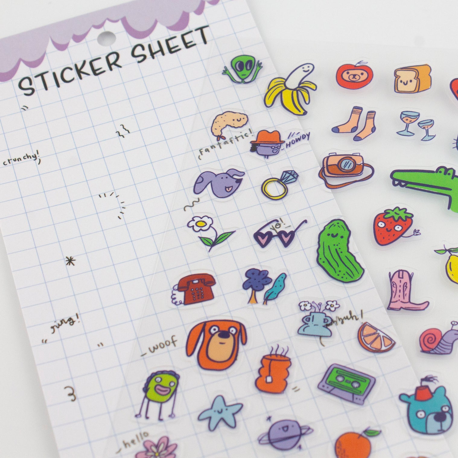 Stuff 01-Clear Planner Sticker Sheet