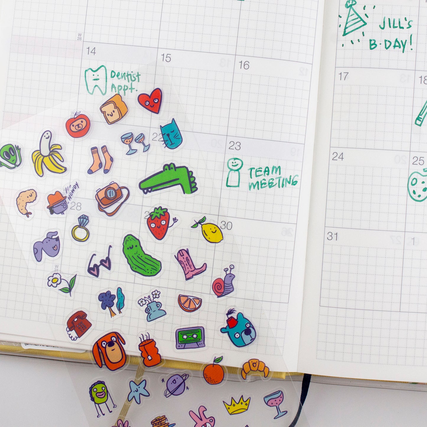Stuff 01-Clear Planner Sticker Sheet