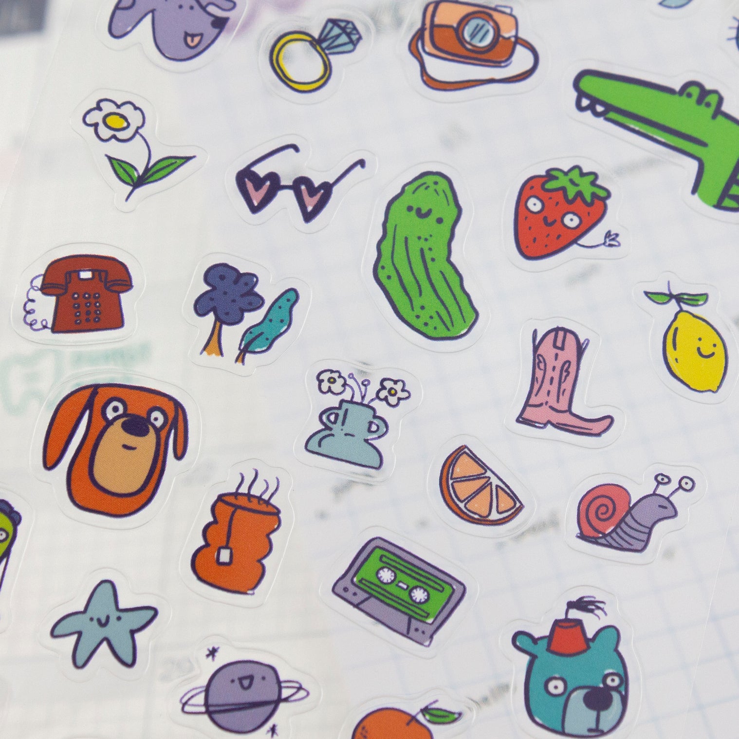 Stuff 01-Clear Planner Sticker Sheet