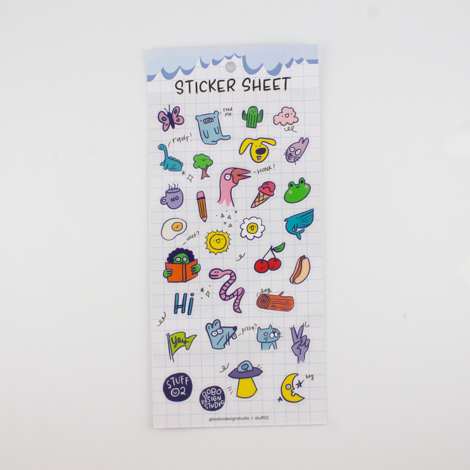 Stuff 02-Clear Planner Sticker Sheet