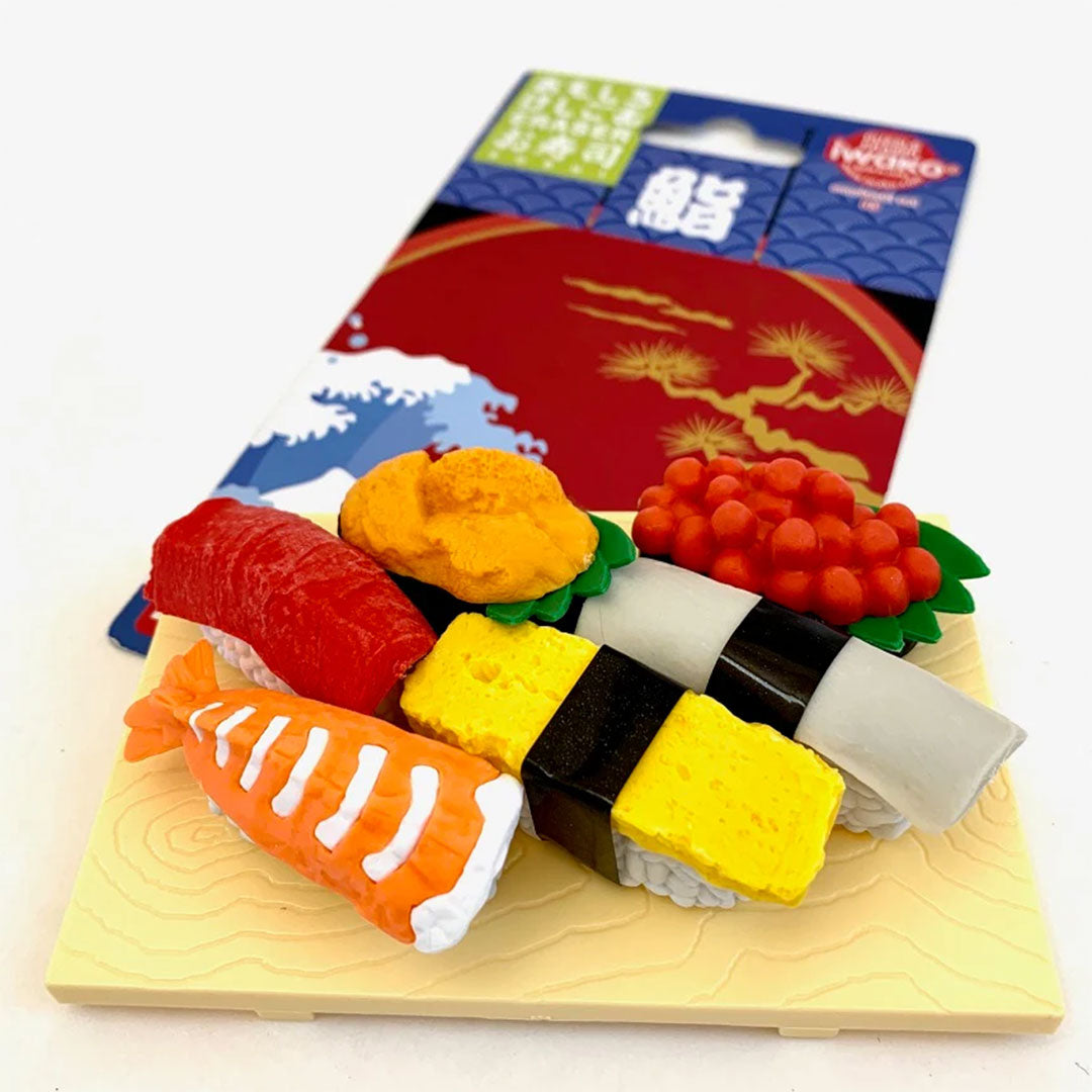 Sushi Eraser Card Set