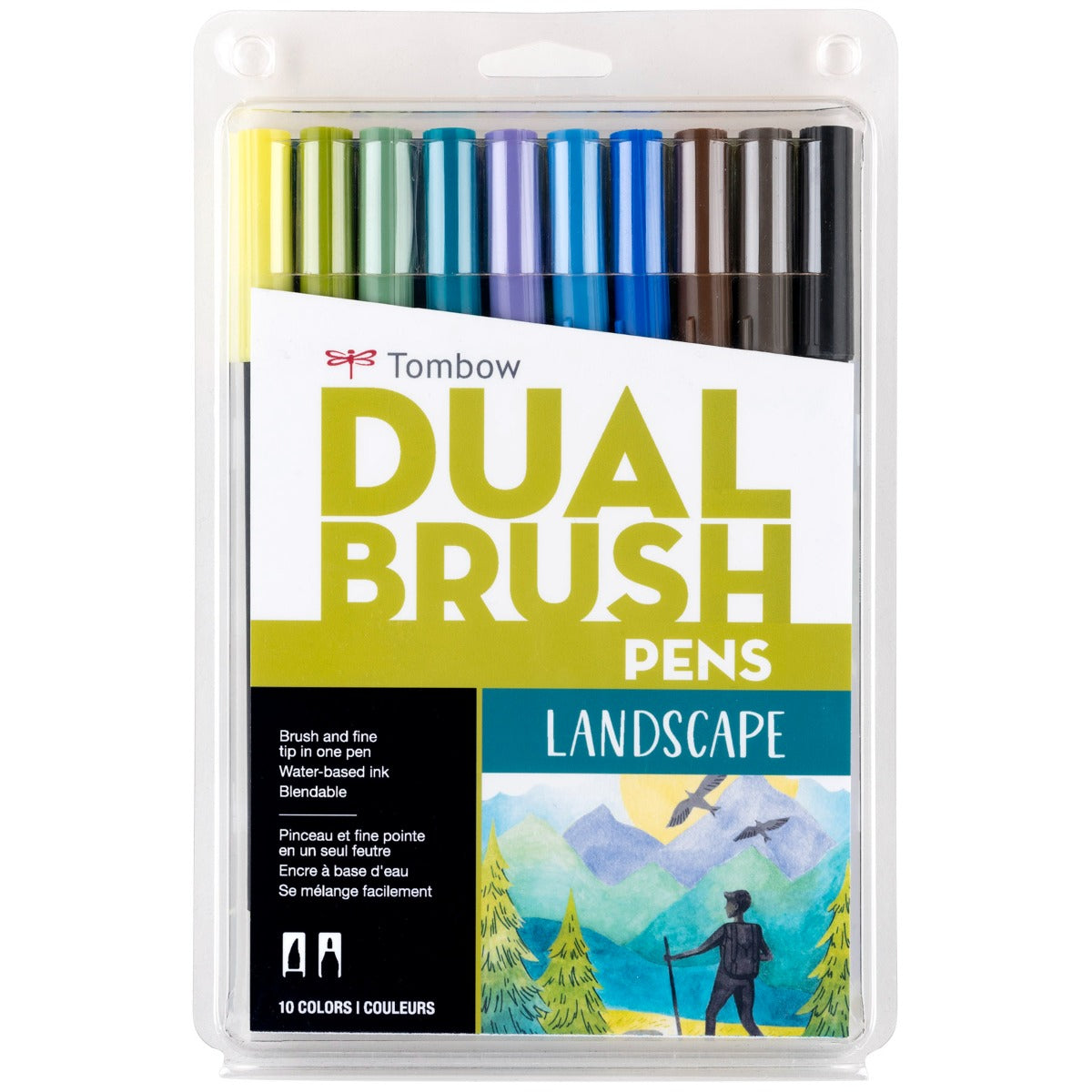 Tombow Dual Brush Pen Set, 10 Landscape