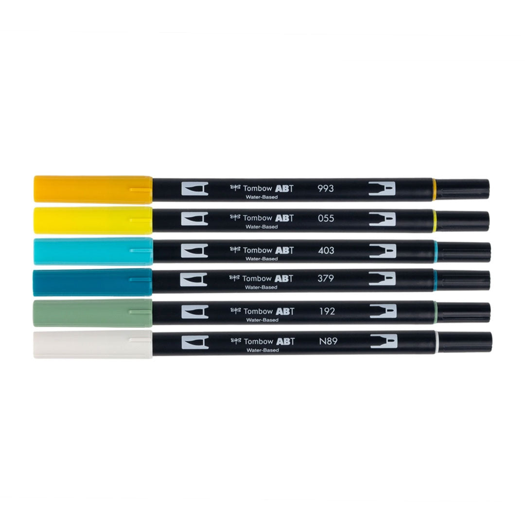 Lemon Squeezy 6-Pack Dual Brush Pen