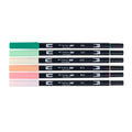 Just Peachy 6-Pack Dual Brush Pen