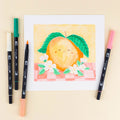 Just Peachy 6-Pack Dual Brush Pen