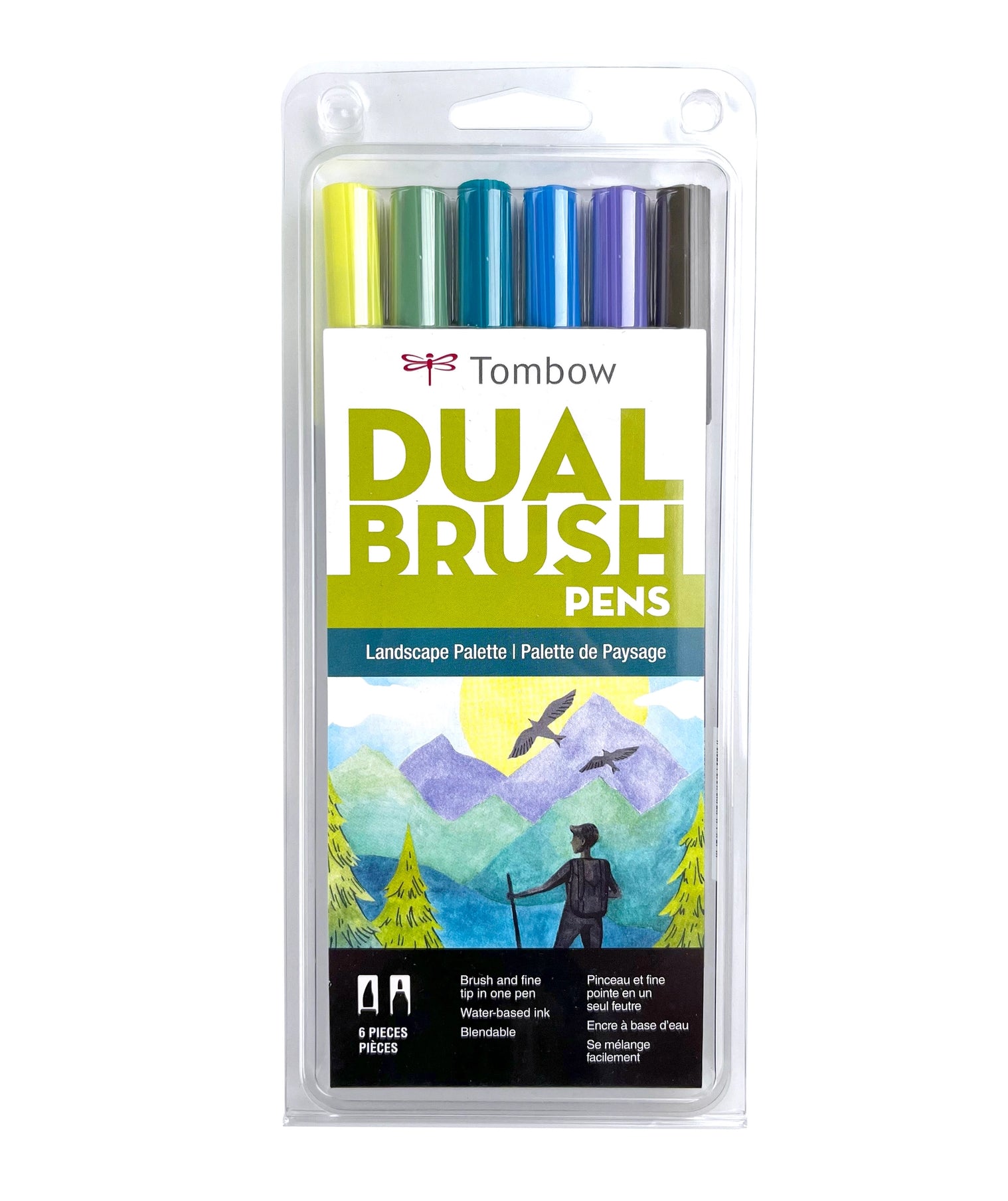 Landscape 6-Pack Dual Brush Pen
