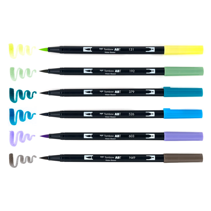 Landscape 6-Pack Dual Brush Pen