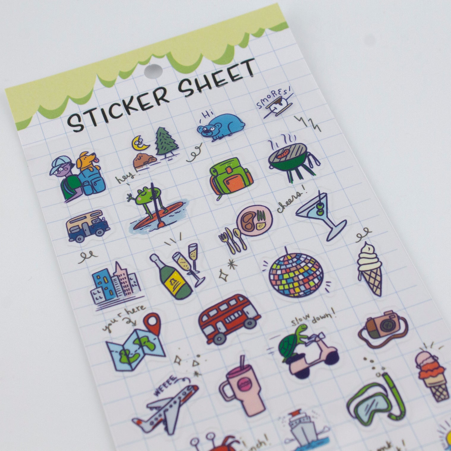 Travel 01-Clear Planner Sticker Sheet