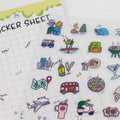Travel 01-Clear Planner Sticker Sheet