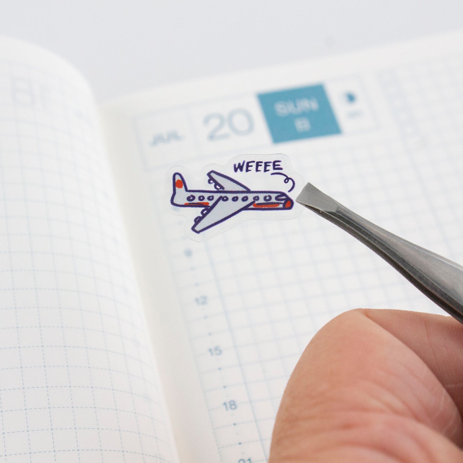 Travel 01-Clear Planner Sticker Sheet