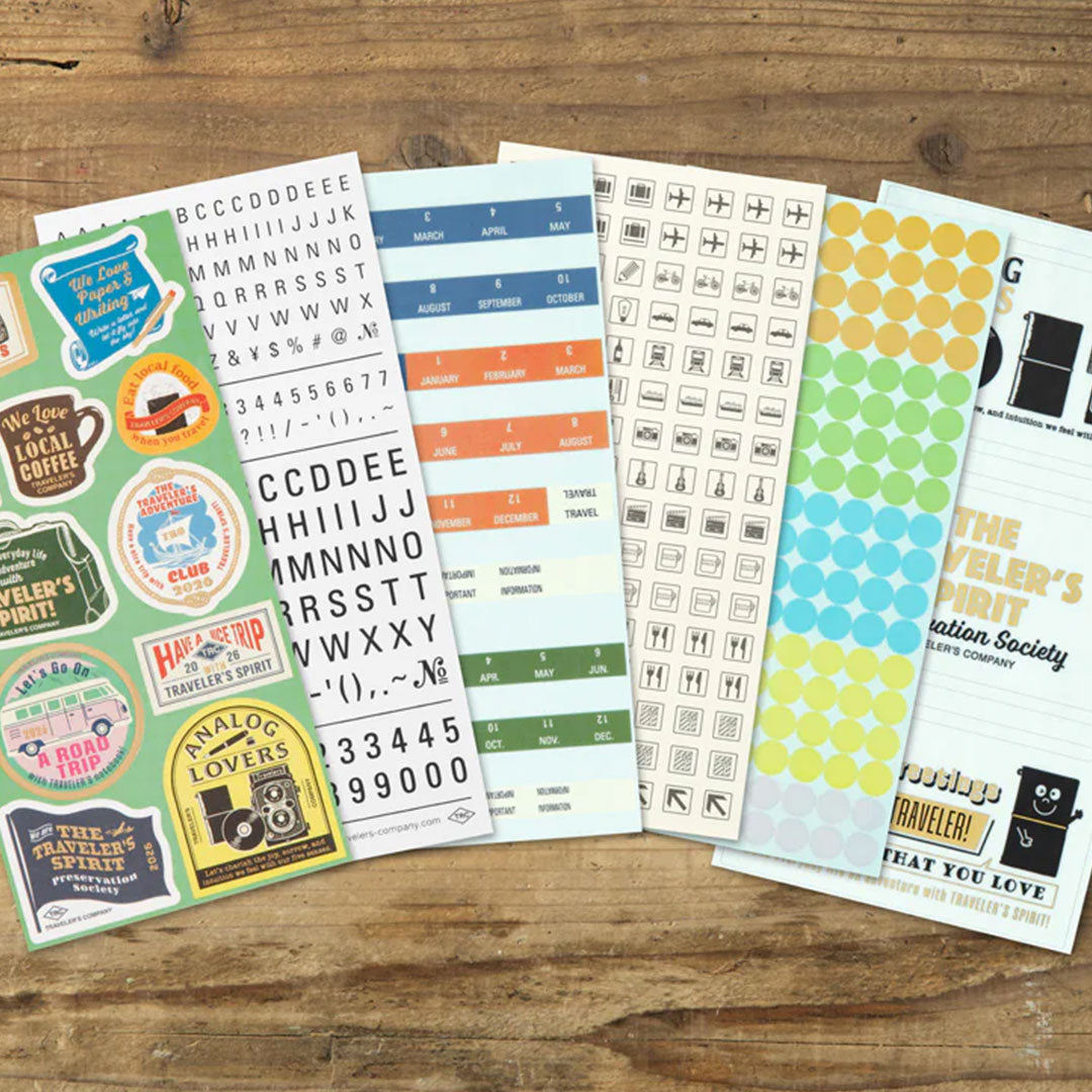 TRAVELER'S Notebook Customize Sticker Set for Diary 2026