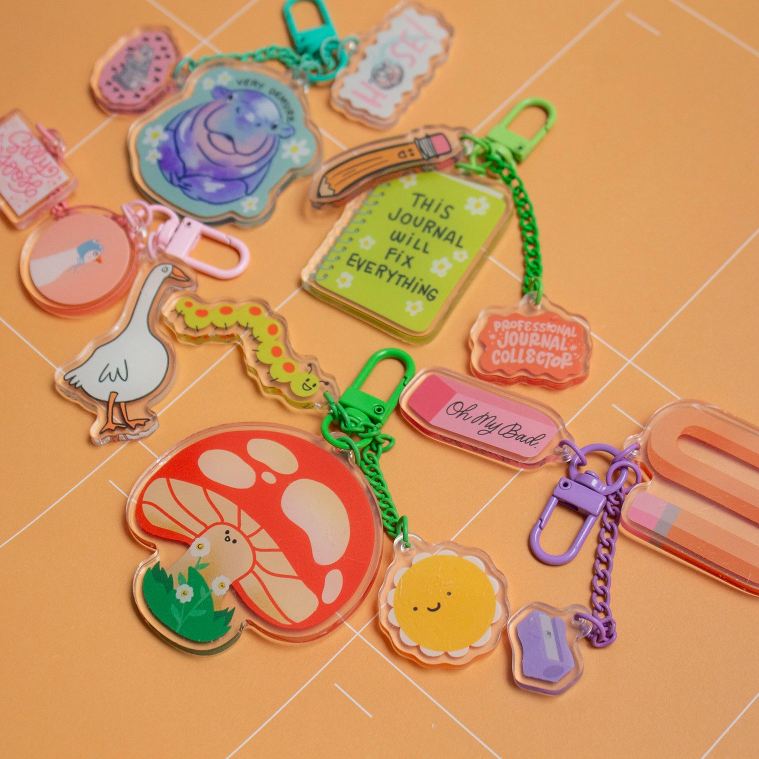 This Journal Will Fix Everything- Trinket Charm Keychain