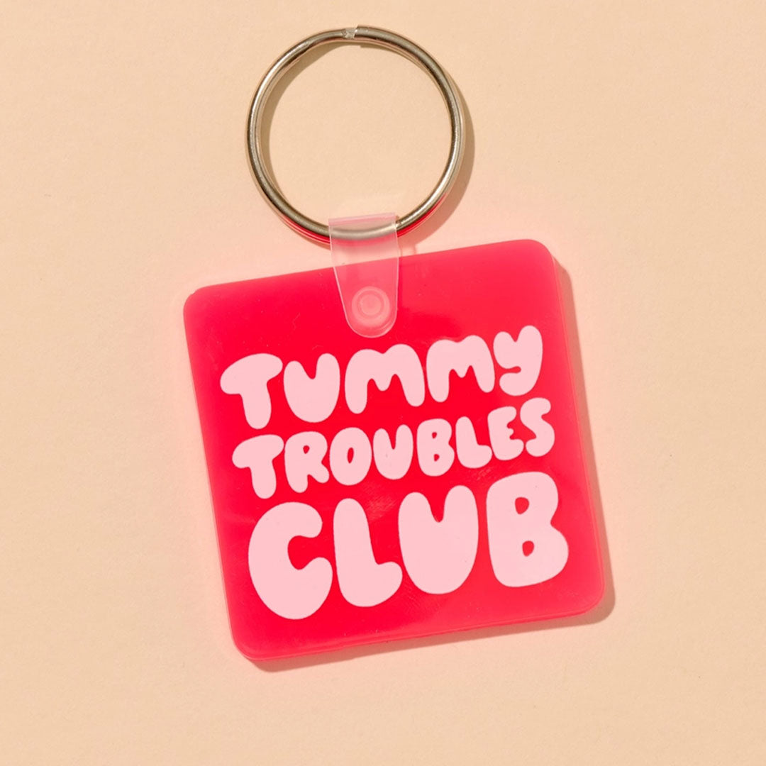 Tummy Troubles Club Pvc Keychain