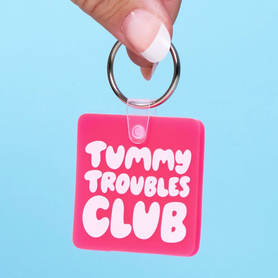 Tummy Troubles Club Pvc Keychain