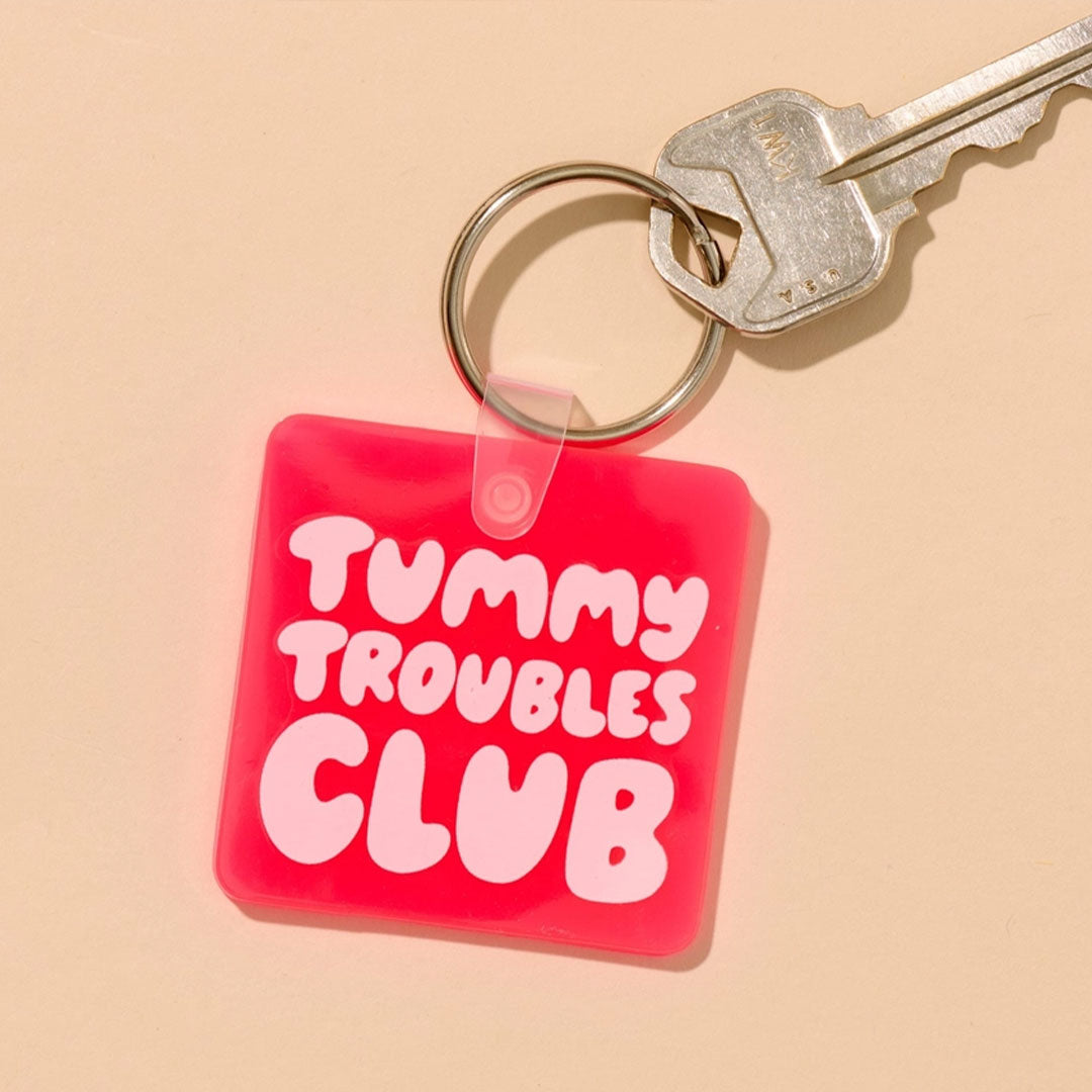 Tummy Troubles Club Pvc Keychain