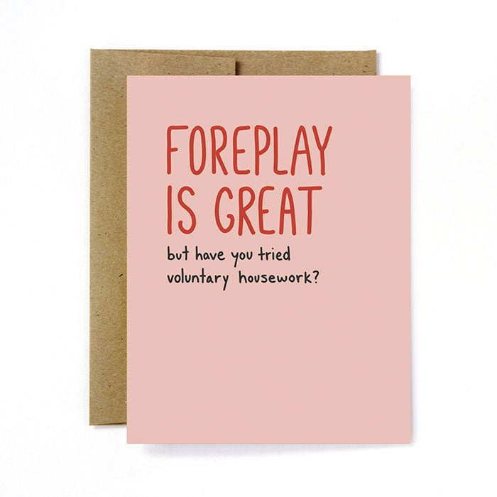 Foreplay Housework - Greeting Card - Unblushing