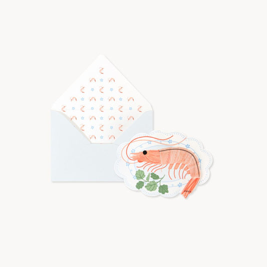 Shrimp Hidden Message Greeting Card