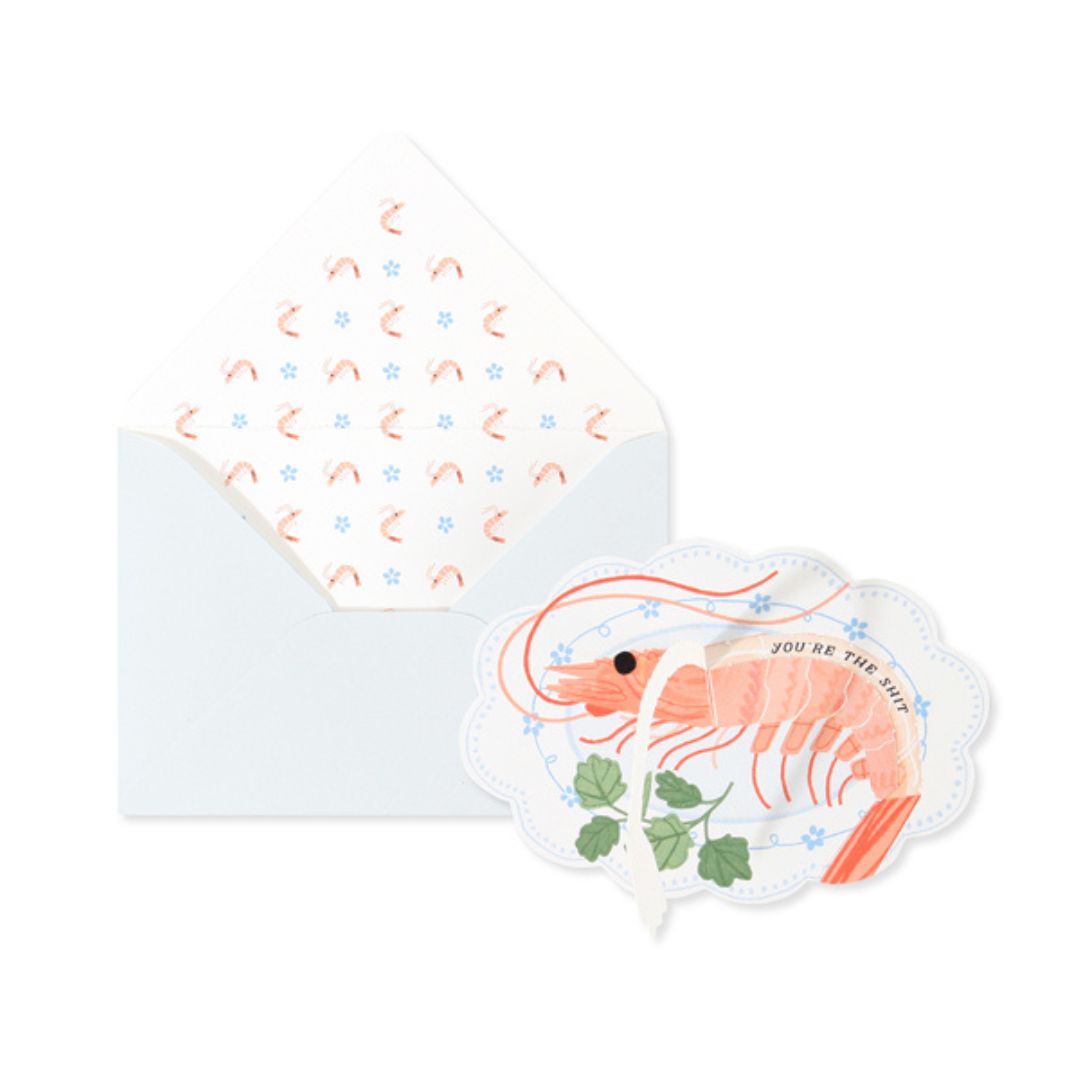 Shrimp Hidden Message Greeting Card