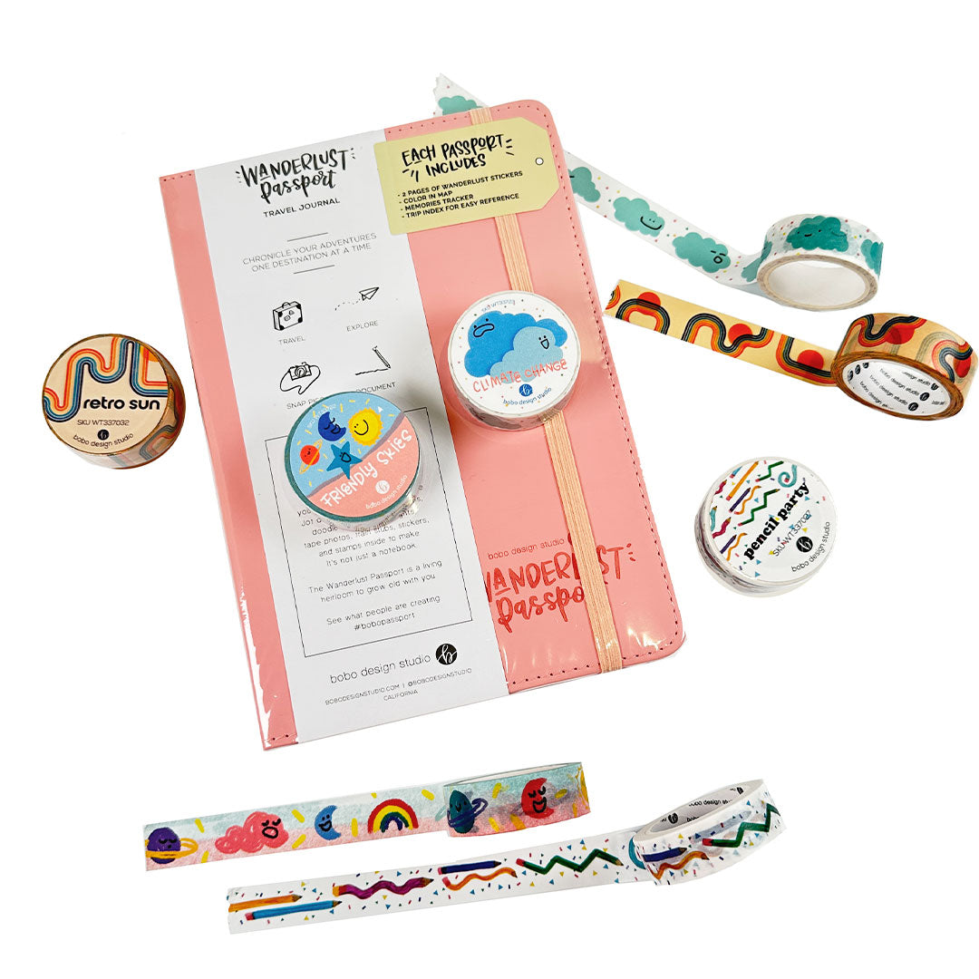 Wanderlust Passport And Washi Bundle