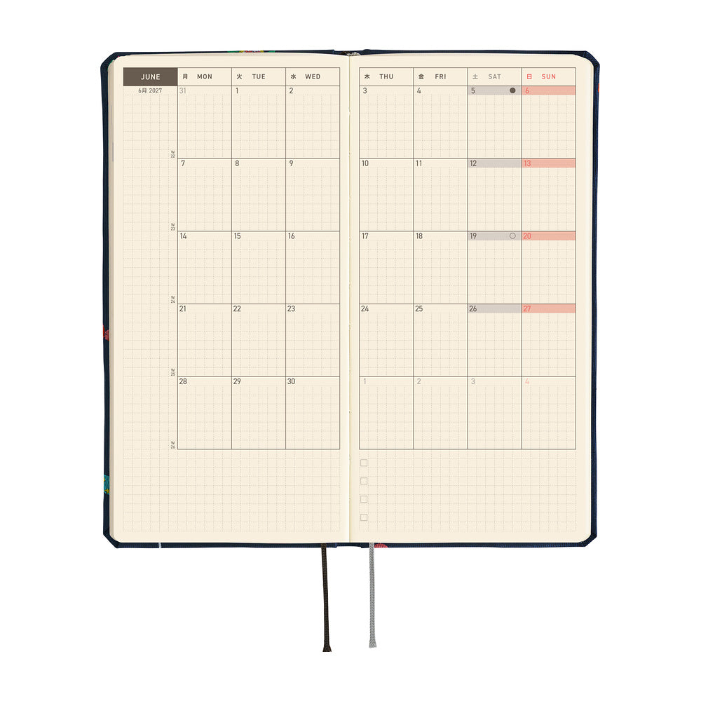 Hobonichi Techo 2027 Weeks Bow & Tie: Candy Dream