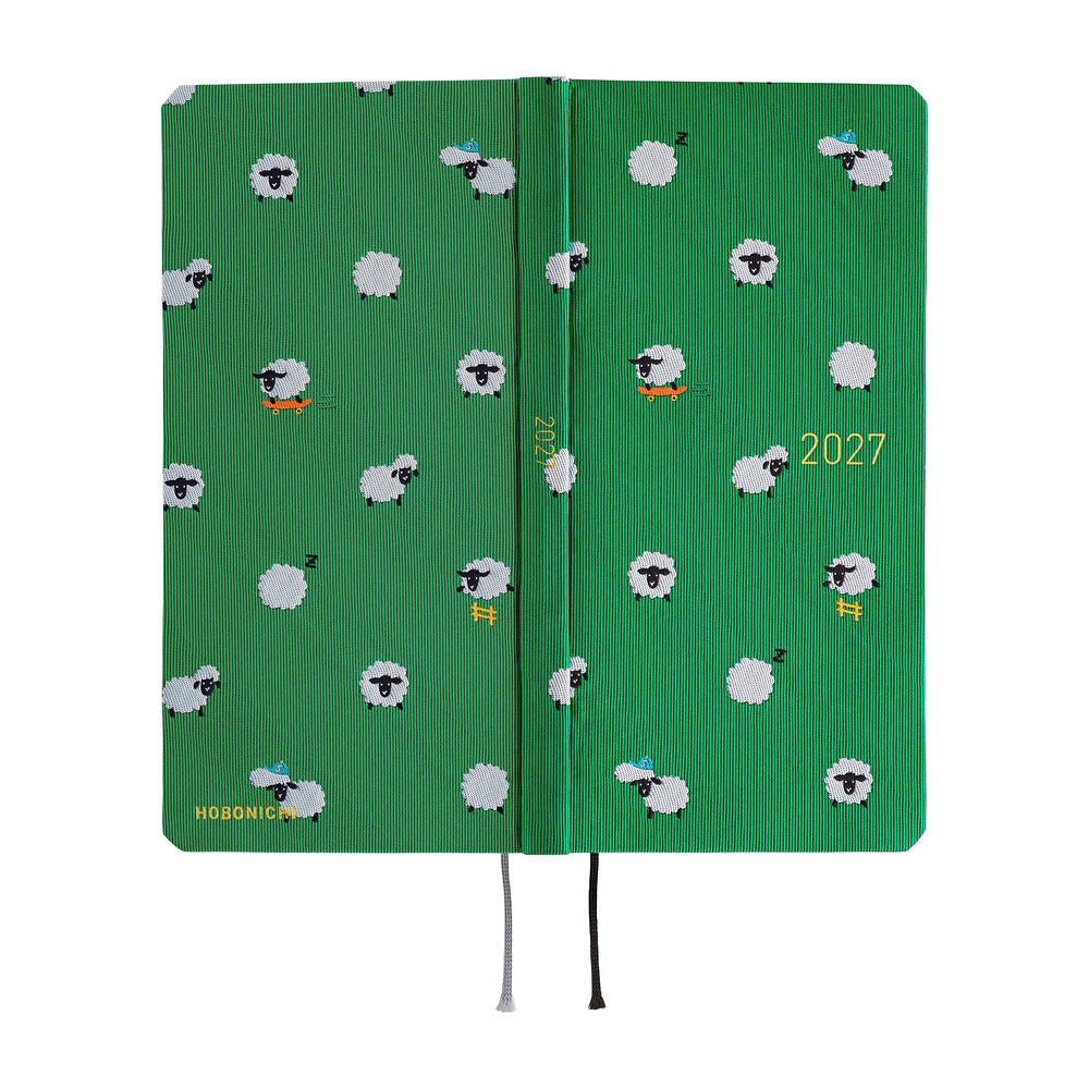 Hobonichi Techo 2027 Weeks Bow & Tie: Sheep Sheep Sheep