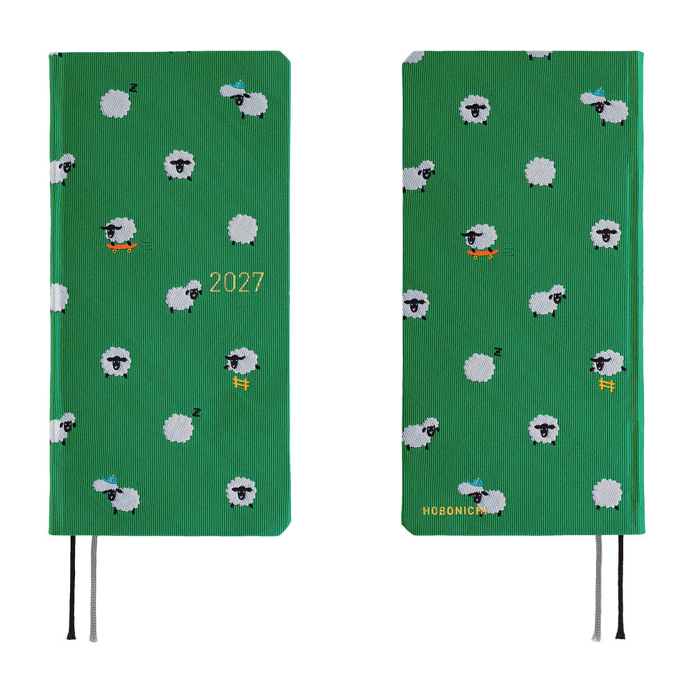 Hobonichi Techo 2027 Weeks Bow & Tie: Sheep Sheep Sheep