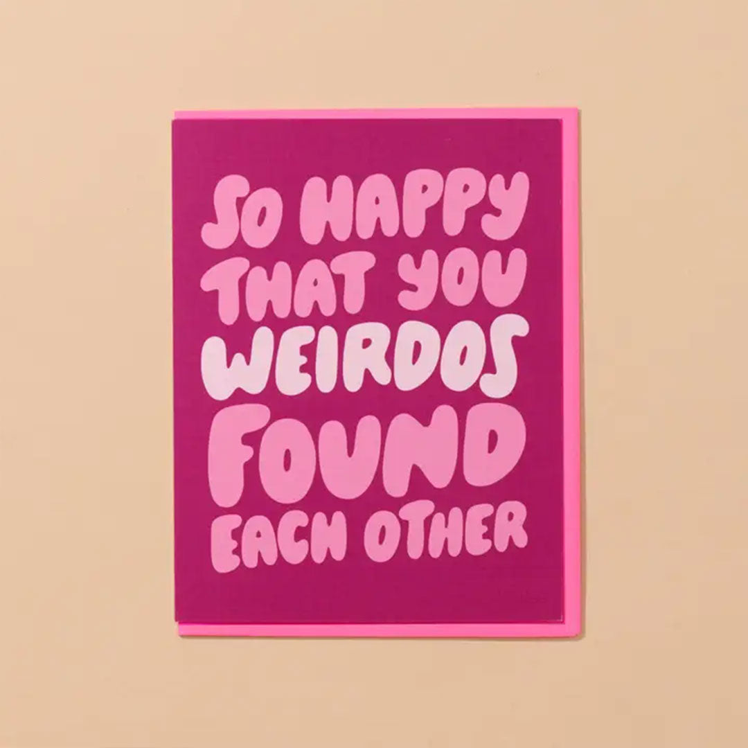 Weirdos Found Each Other Wedding, Engagement Card