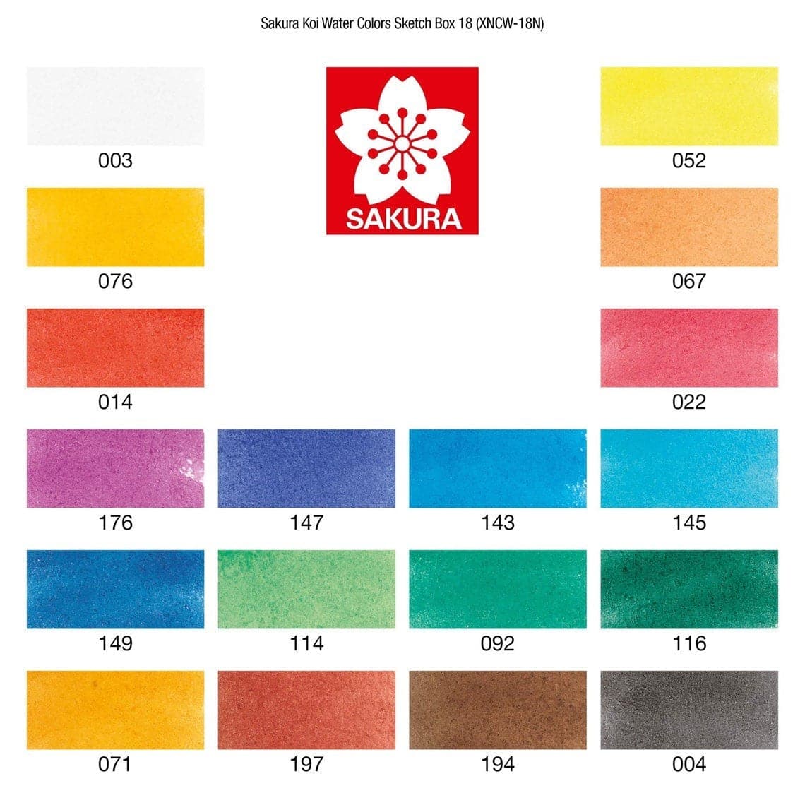 Sakura Koi Travel Watercolor Pallete -18 colors