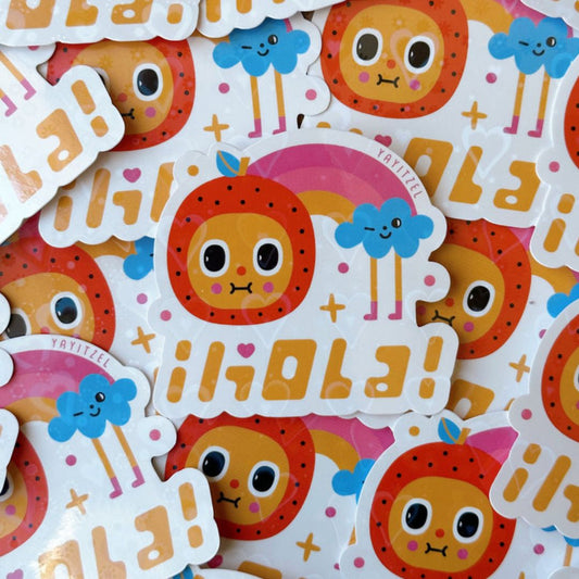 Hola Holographic - Vinyl Sticker - YAY Itzel