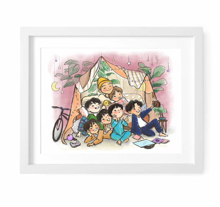 BTS Life Goes On - Art Print -8x10 - Le Petit Elefant