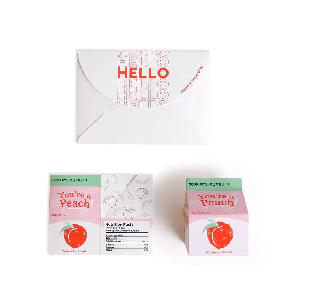 Juice Box Greeting Card