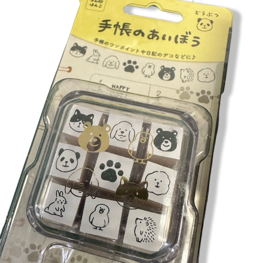 Bullet Journaling Rubber Stamp Set- Animals