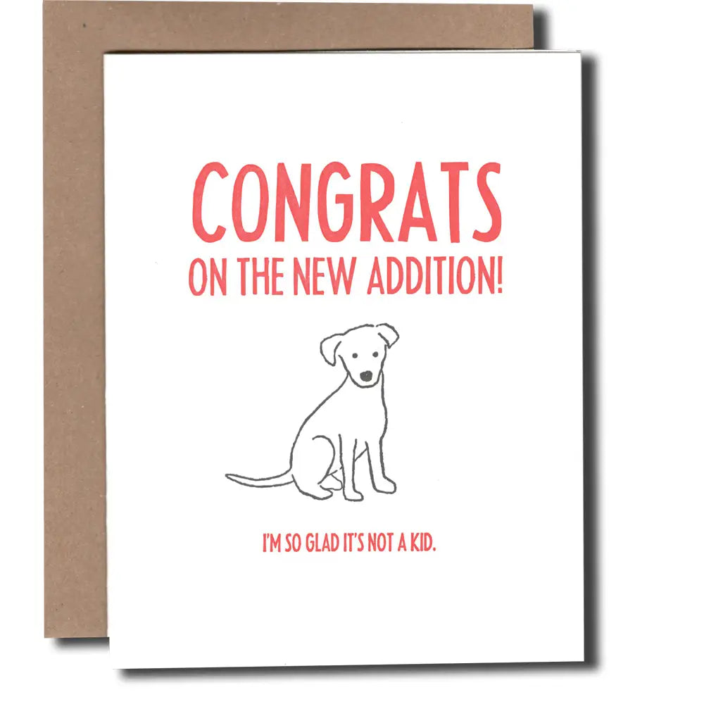 Congrats on the new Dog - Greeting Card - Power and Light Press