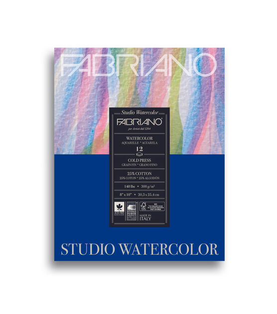 Studio Watercolor Pad - 8x10 - Fabriano - Cold Press 140lb
