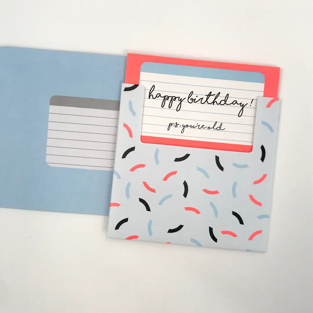 Floppy Disc Birthday Greeting Card