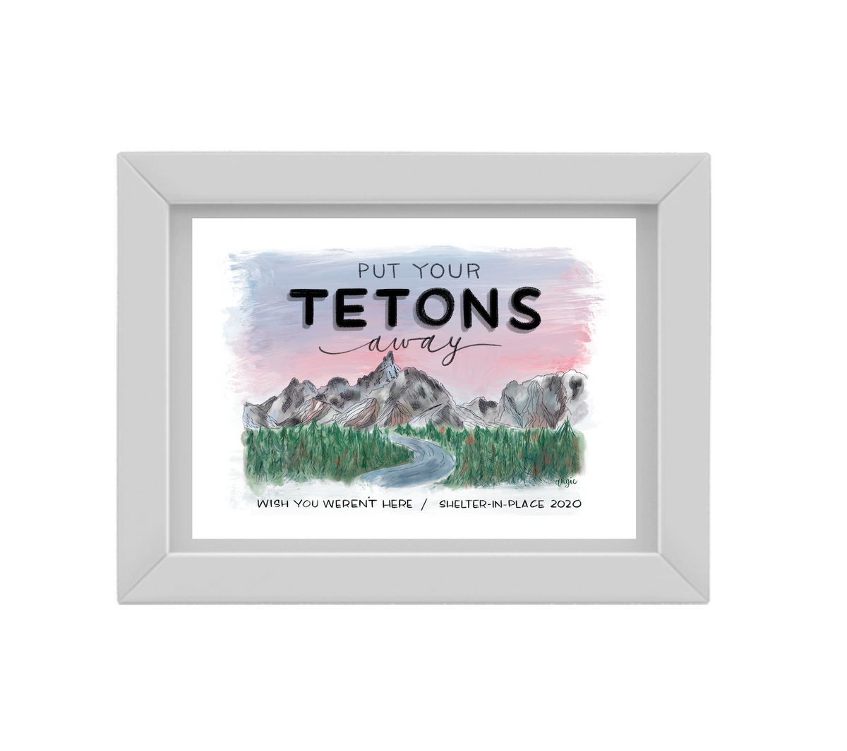 Grand Tetons Postcard- Pandemic edition