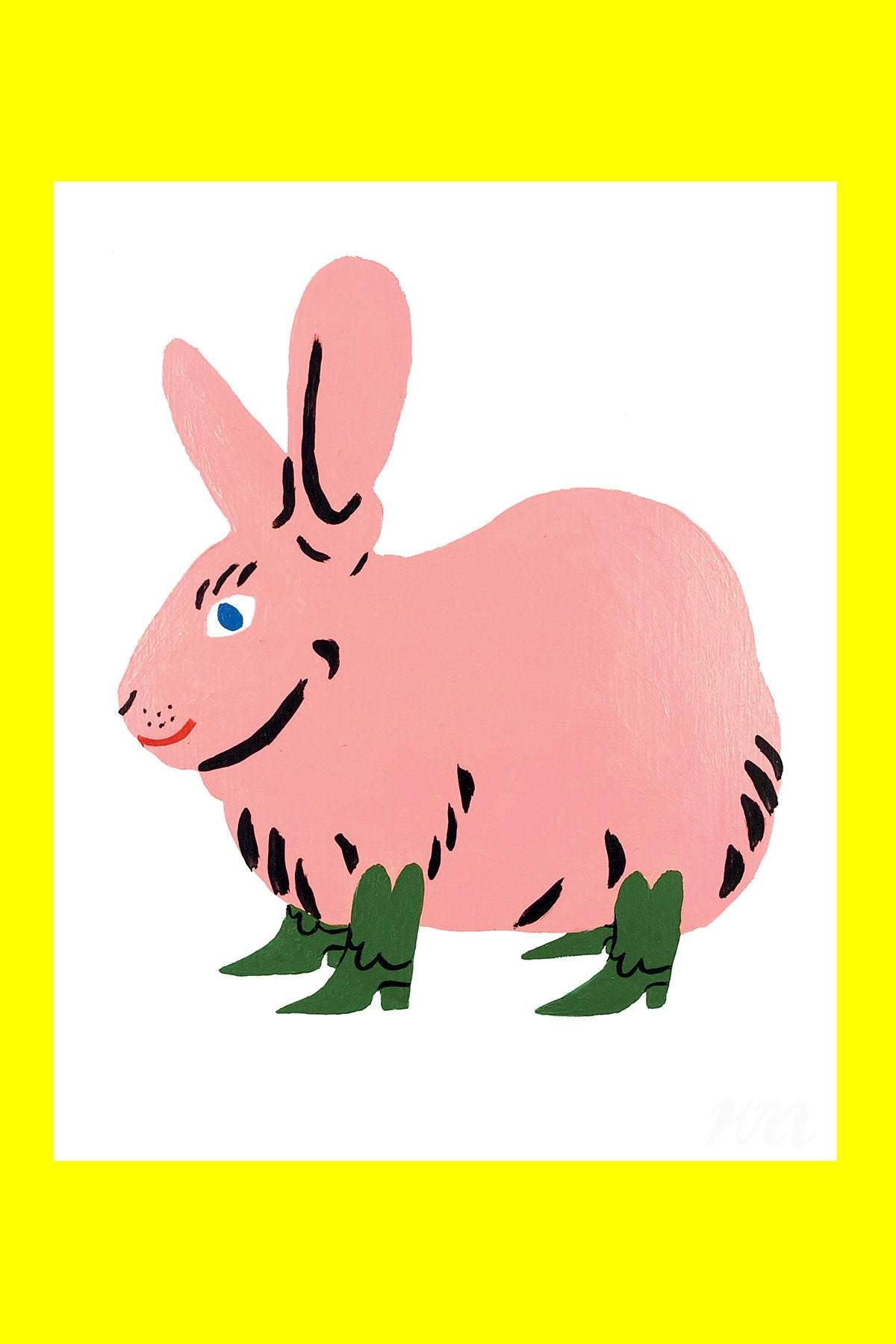 Bunny in Boots - Art Print - 8x10 - Kristina Micotti