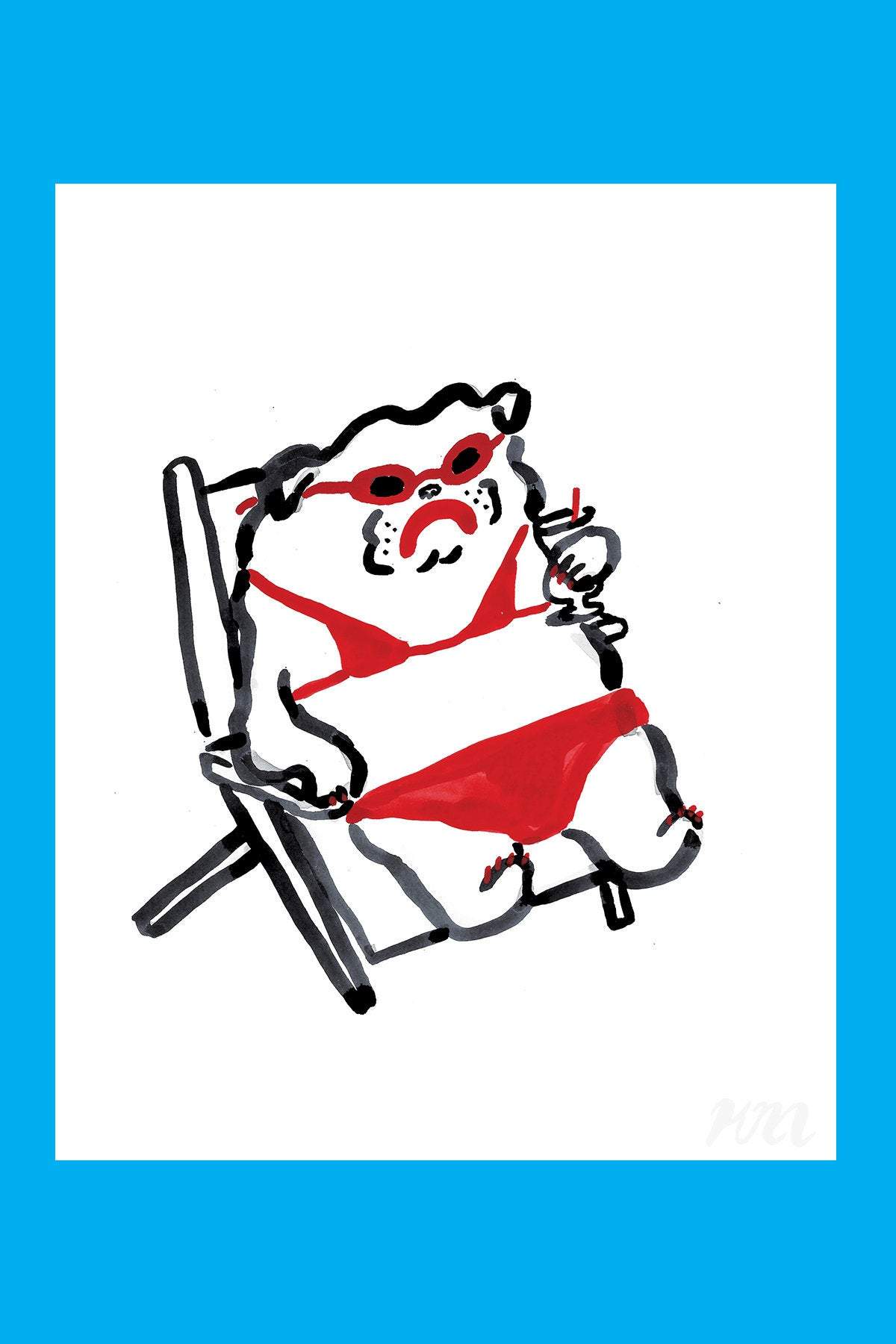 Kristina Micotti Print- Bull Dog Bikini