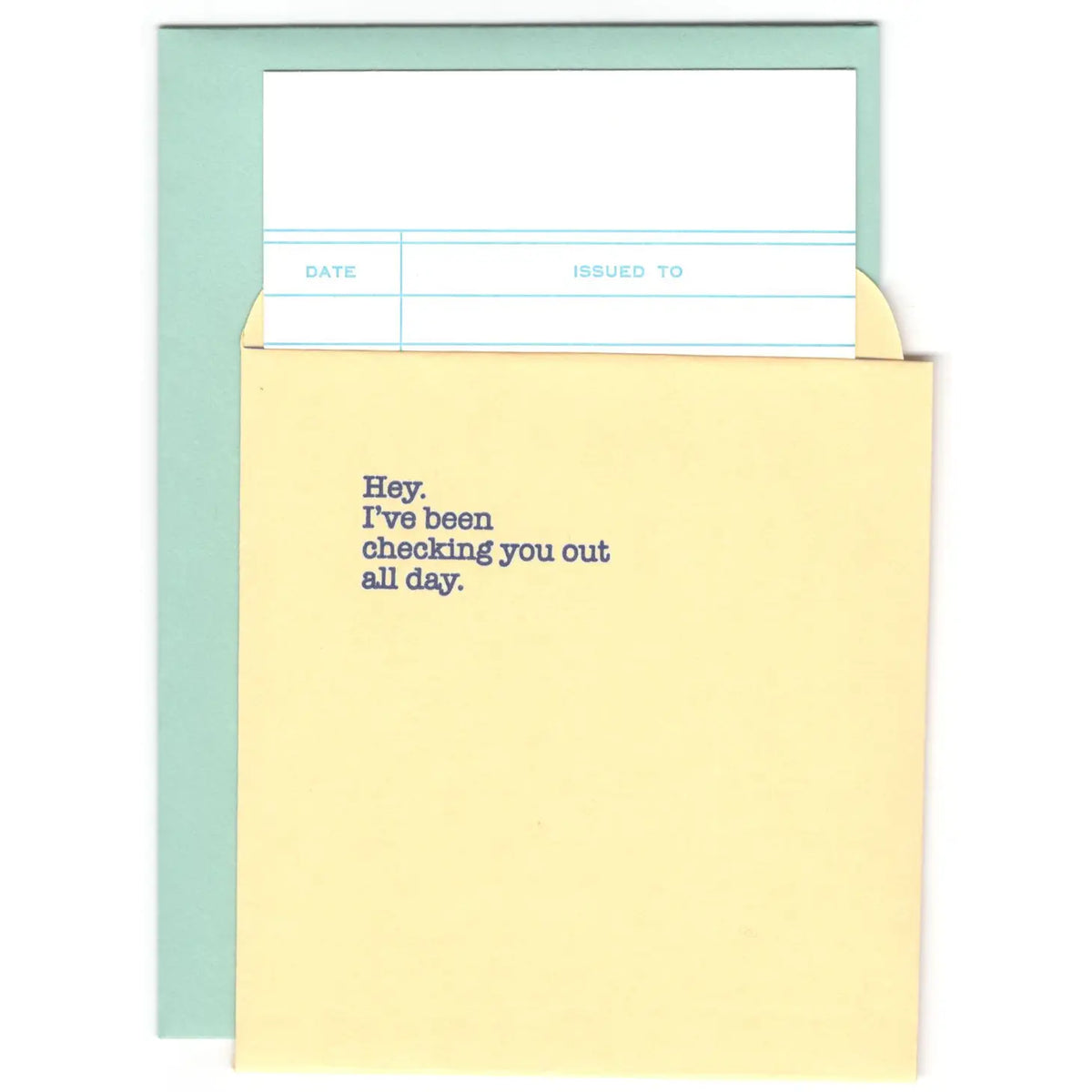 Checking You Out - Library Greeting Card - Power and Light Press