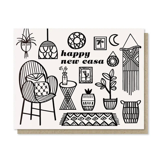 Happy New Casa - Greeting Card - Paper Parasol