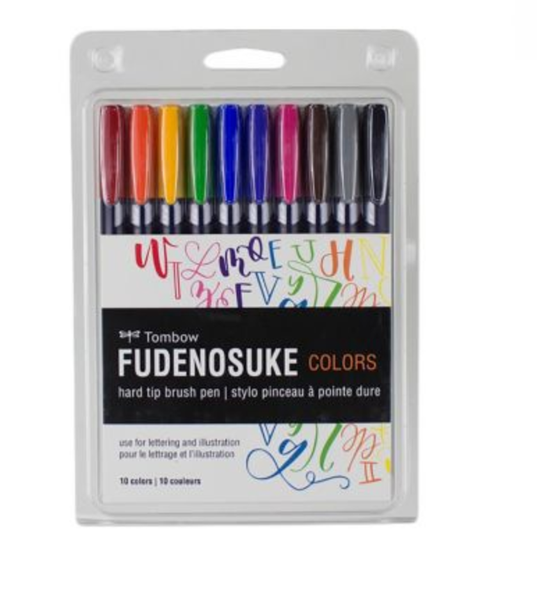 Tombow Fudenosuke Color Pen Set