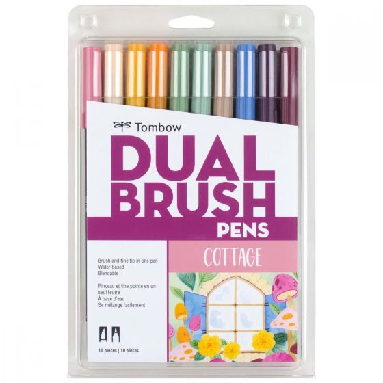 Tombow Dual Brush Pens Set in Cottage for the bobo design studio Wanderlust Passport