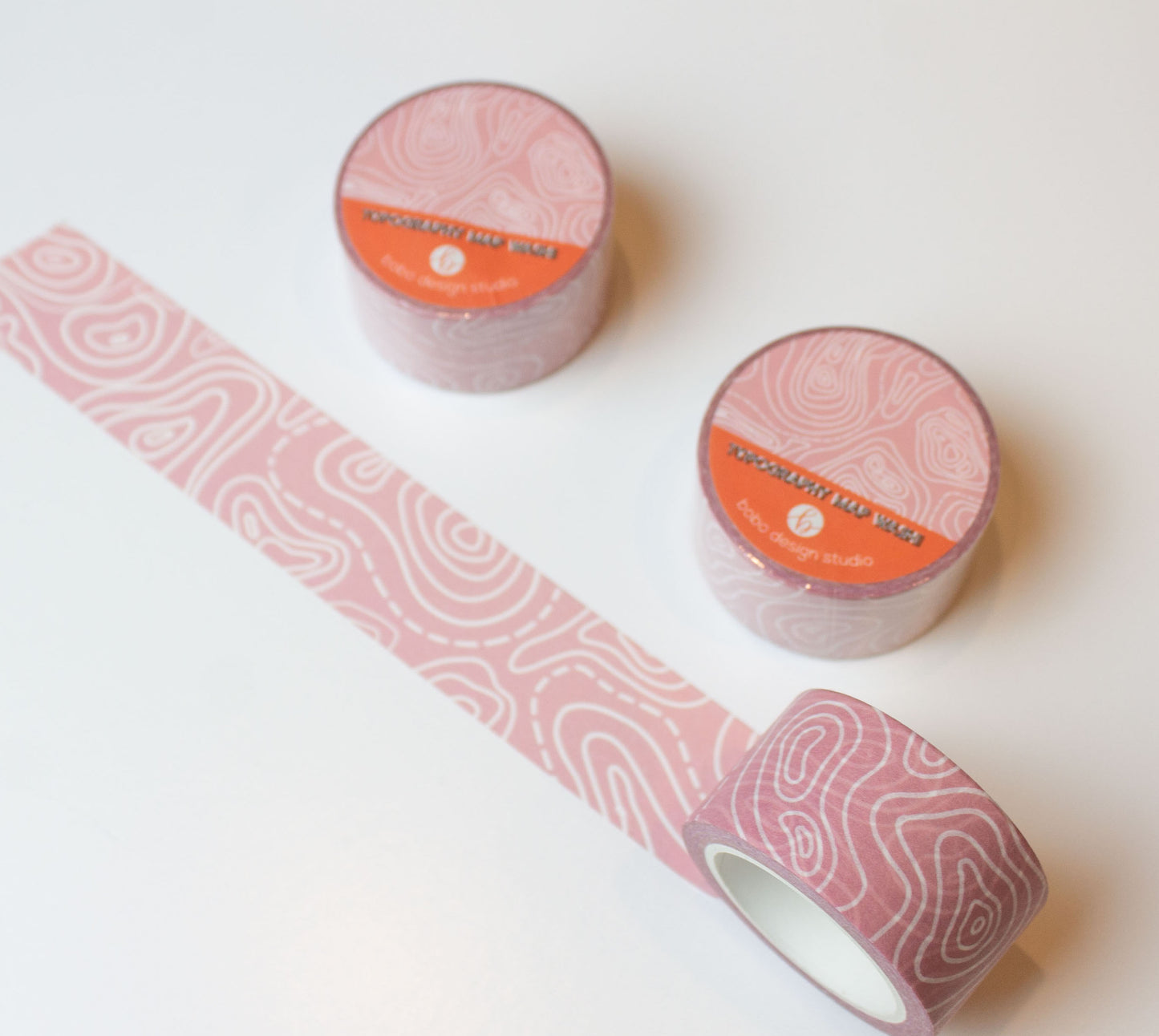 Topography Map 1" Washi Tape