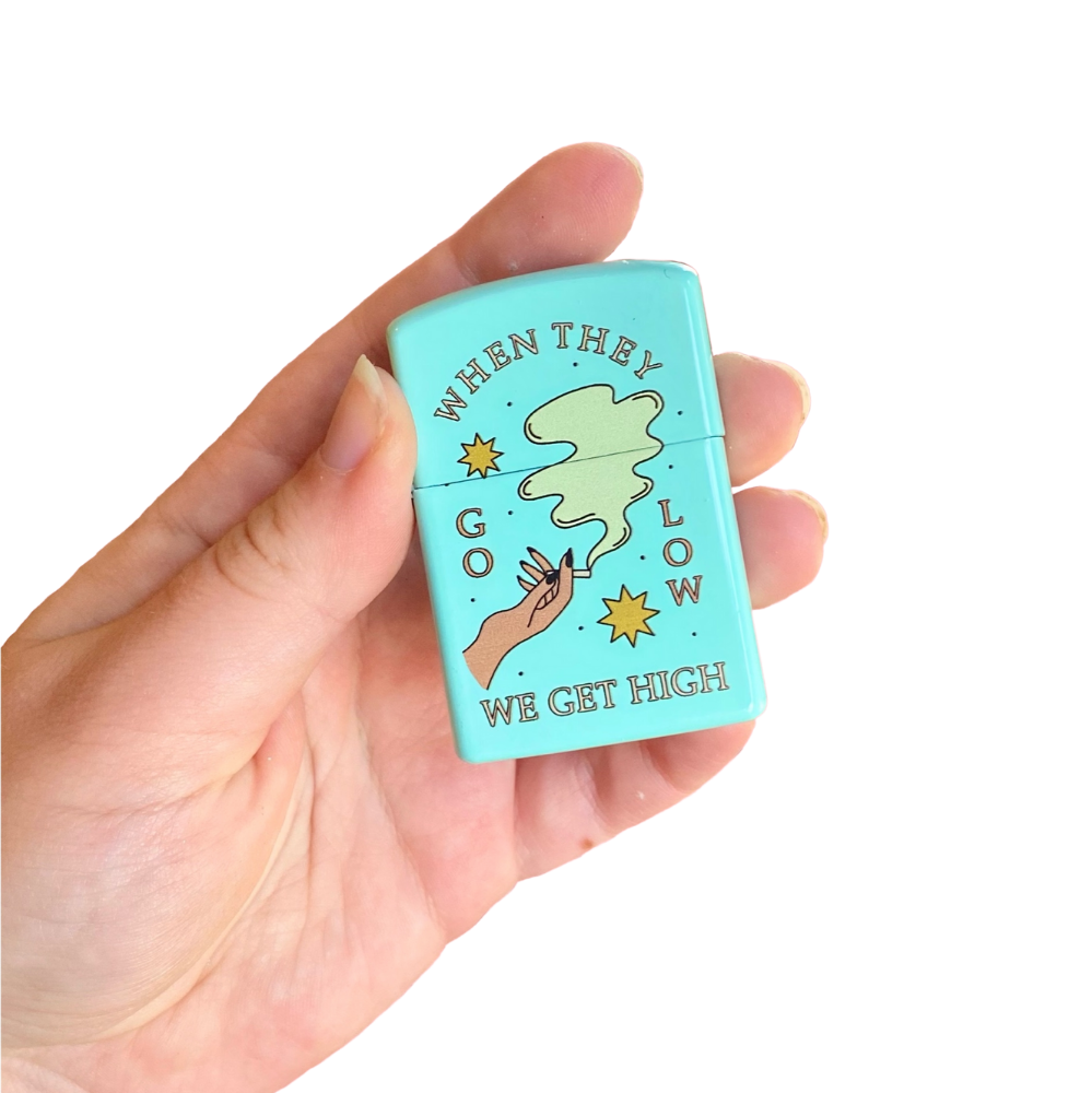 Go Low, Get High Refillable Lighter- The Peach Fuzz