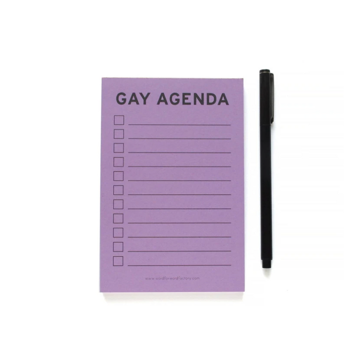 Gay Agenda Notepad