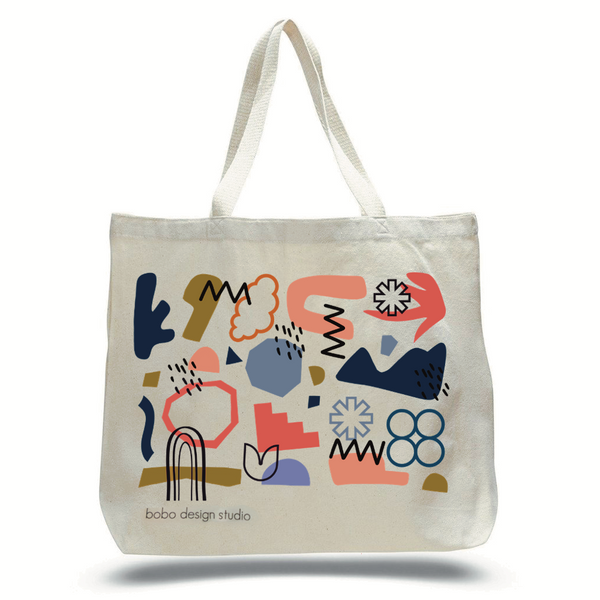 Mid Mod Canvas Tote - bobo design studio