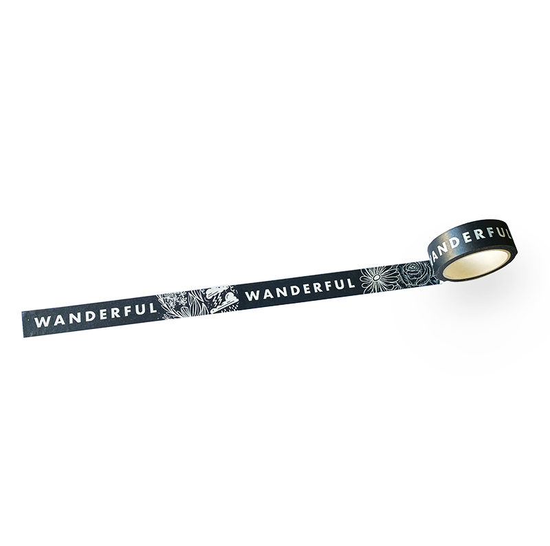 Wanderful Washi Tape by bobo design studio is perfect for the wanderlust person in your life.