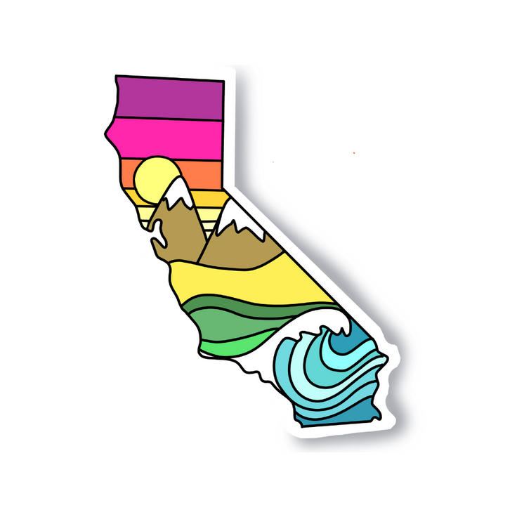 bobo design studio vinyl california sticker on background
