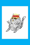 Flavortown Raccoon - Art Print - 8x10 - Kristina Micotti