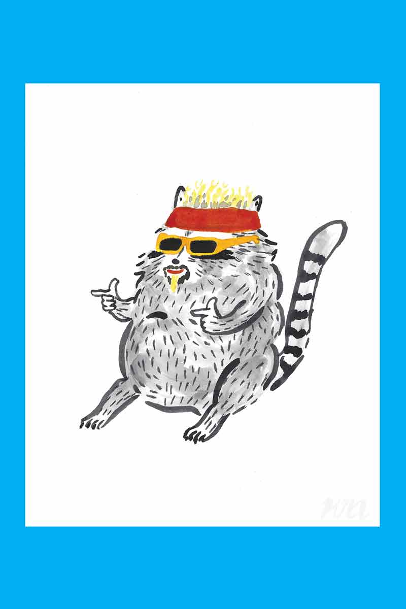 Flavortown Raccoon - Art Print - 8x10 - Kristina Micotti